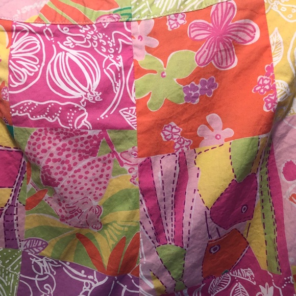 Lilly Pulitzer Patchwork Pants Size 8 - Picture 6 of 7